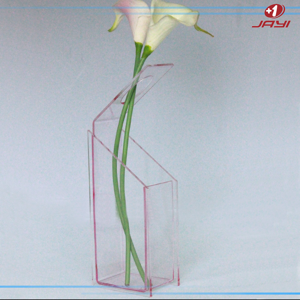 Small fresh acrylic vase